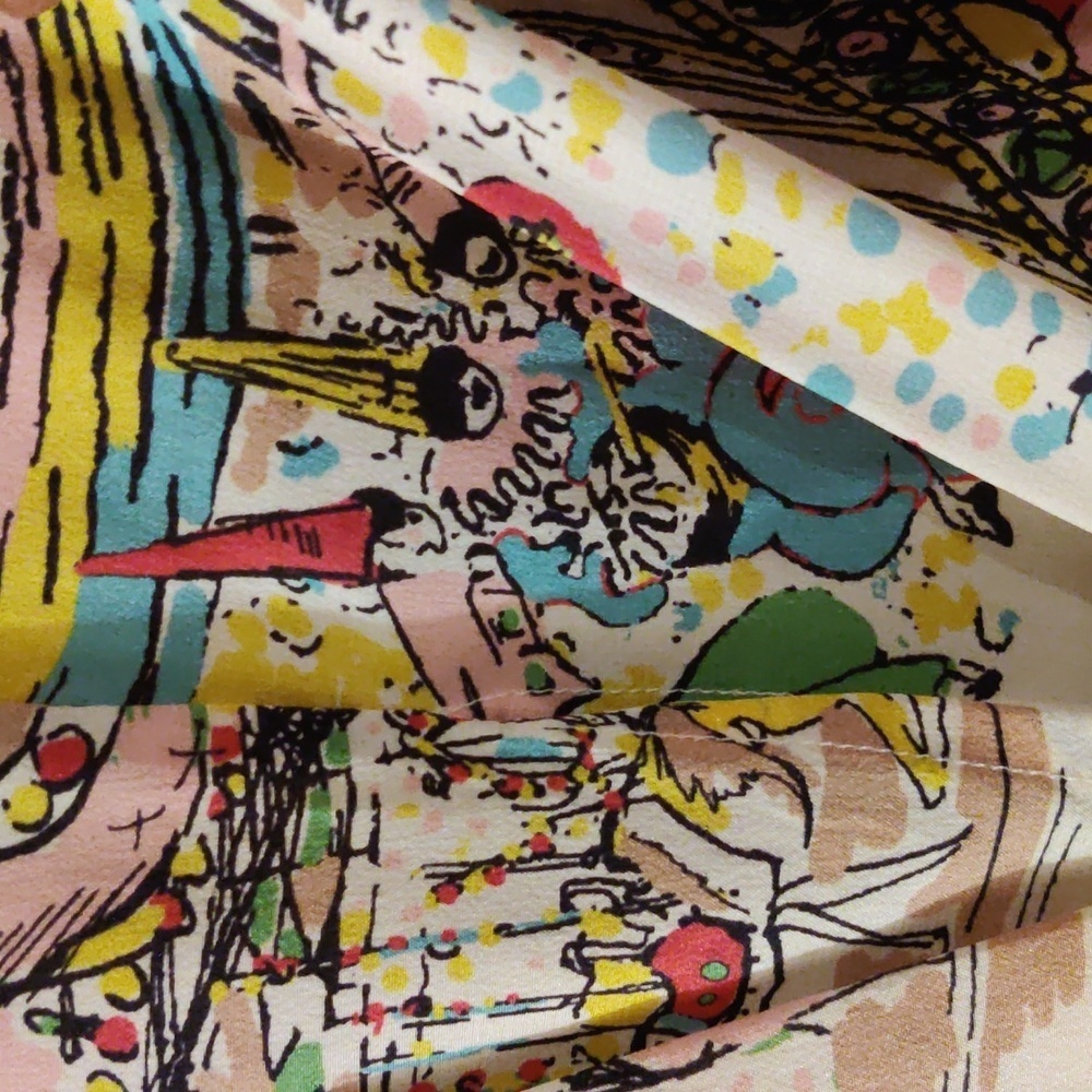 Anthropologie Collette Dinnigan Stunning Women's 100% Silk Dress Size 4 - Picture 12 of 14
